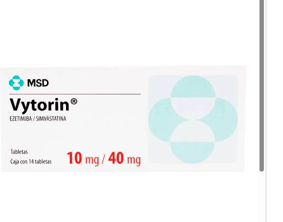 VYTORIN 10/40M 14T - REG. INVIMA 2021M-0004164-R2