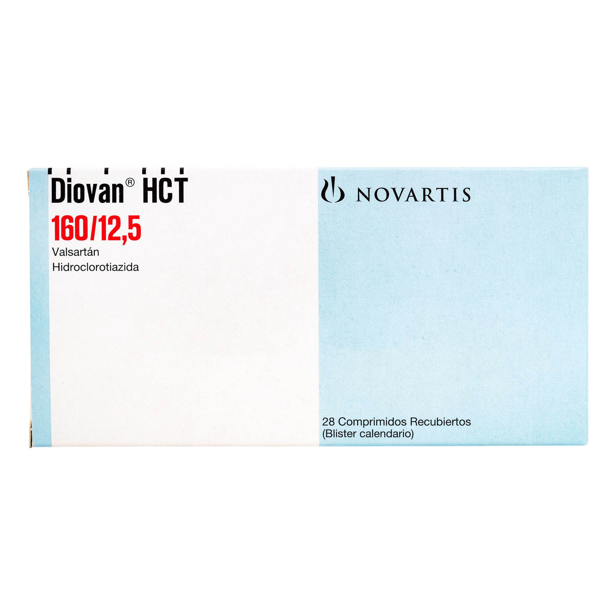 DIOVAN HCT 160/12.5 MG 28 TBS - VALSARTAN + HIDROCLOROTIAZIDA