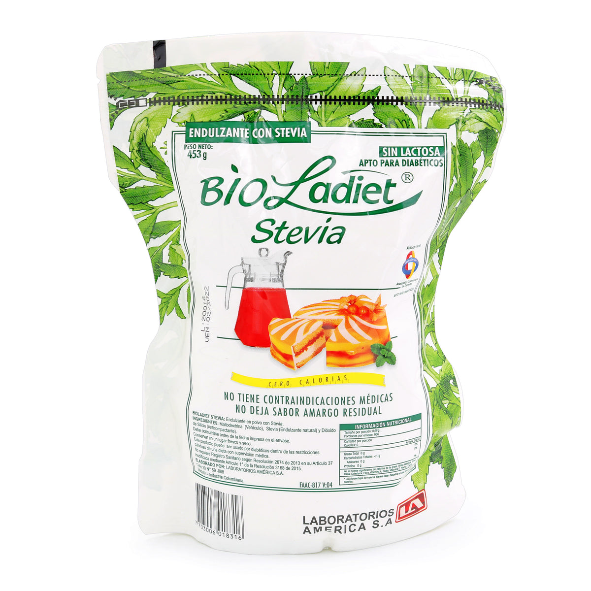 STEVIA BIOLADIET 453 GR