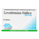 LEVOTIROXINA 100 MCG 30 TABLETAS PC - VENTA CON FORMULA MEDICA