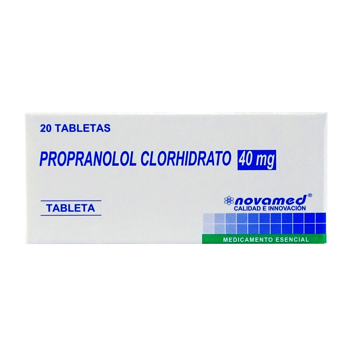 PROPRANOLOL 40 MG 20 TBS NV - REG. INVIMA 2007M-0007474