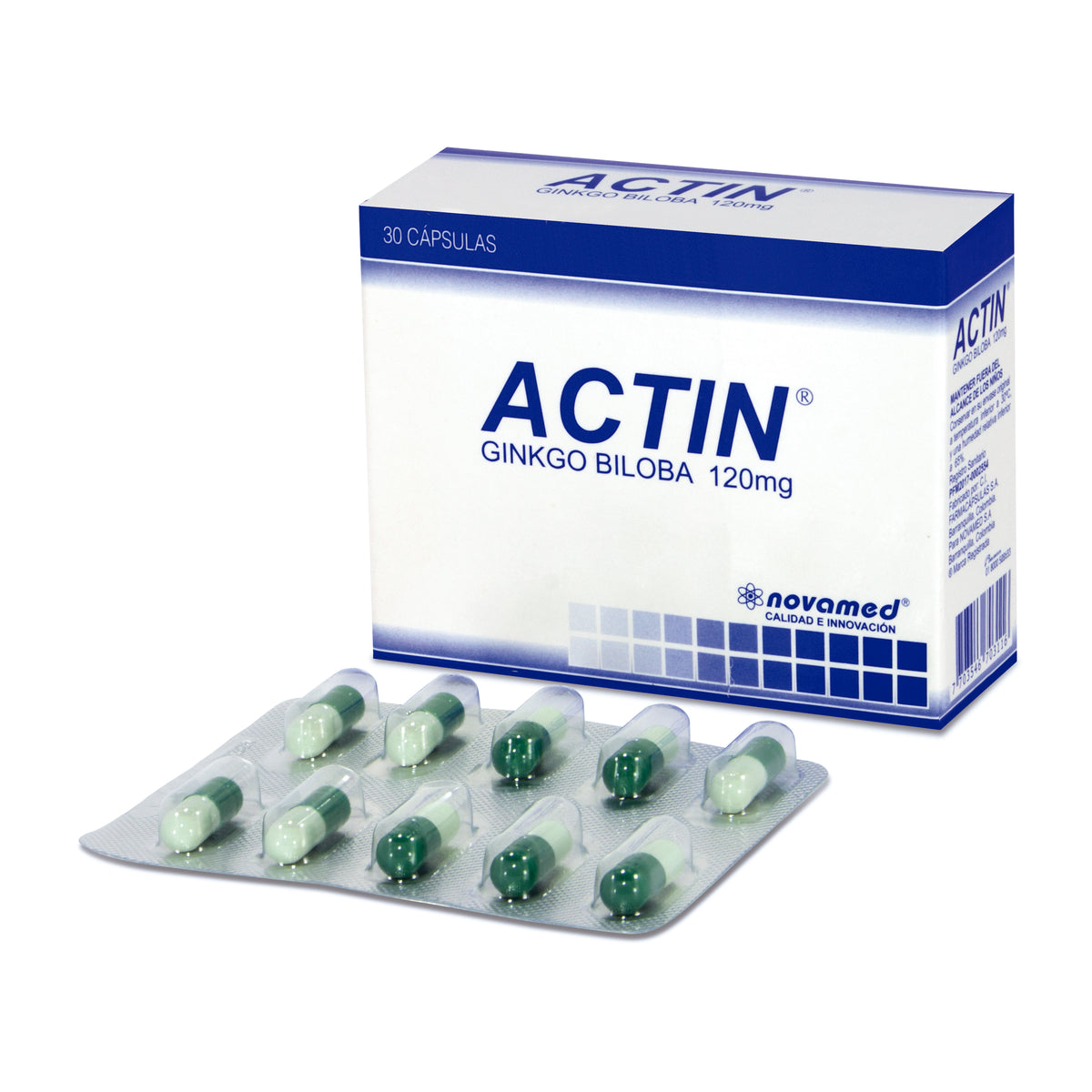 ACTIN 120 MG 30 CAPSULAS - REG. INVIMA PFM2017-0002554