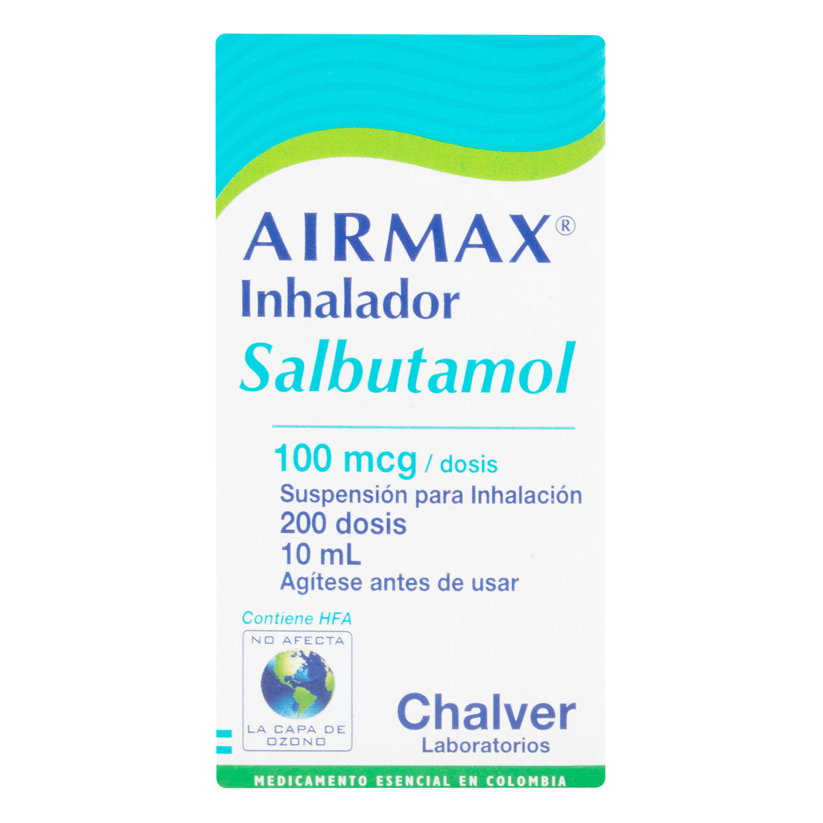 AIRMAX INHALADOR 100 MCG 200 DOSIS - VENTA CON FORMULA MEDICA