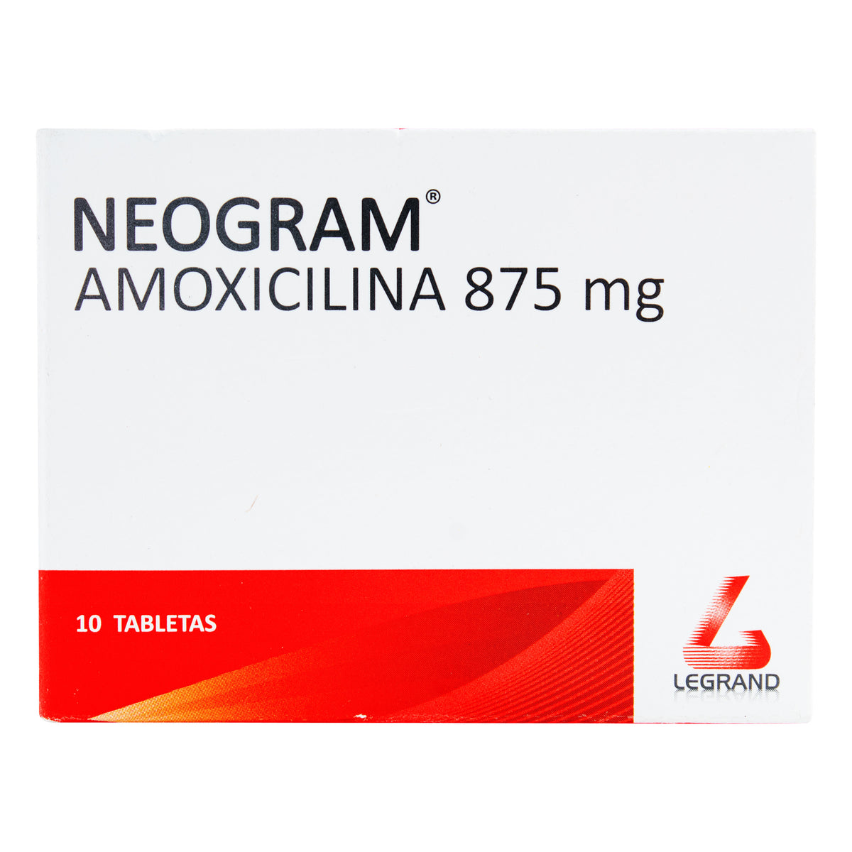 NEOGAM 875 MG X 10 TABLETAS