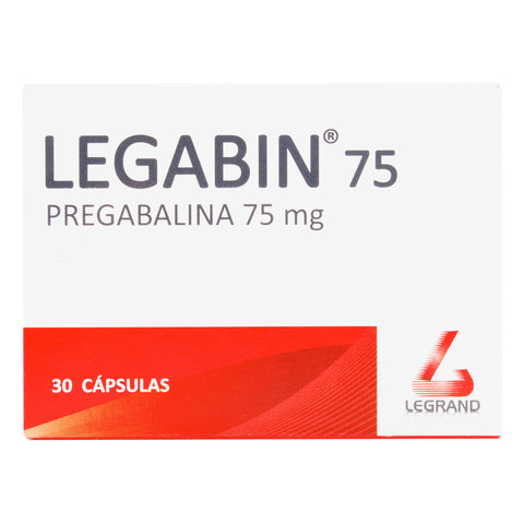 LEGABIN 75 MG 30 CAP.(M)40860 - VENTA CON FORMULA MEDICA