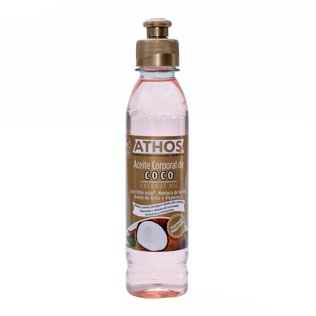 ACEITE CORPORAL ATHOS COCO 250 ML - REG. INVIMA NSOC74978-16CO