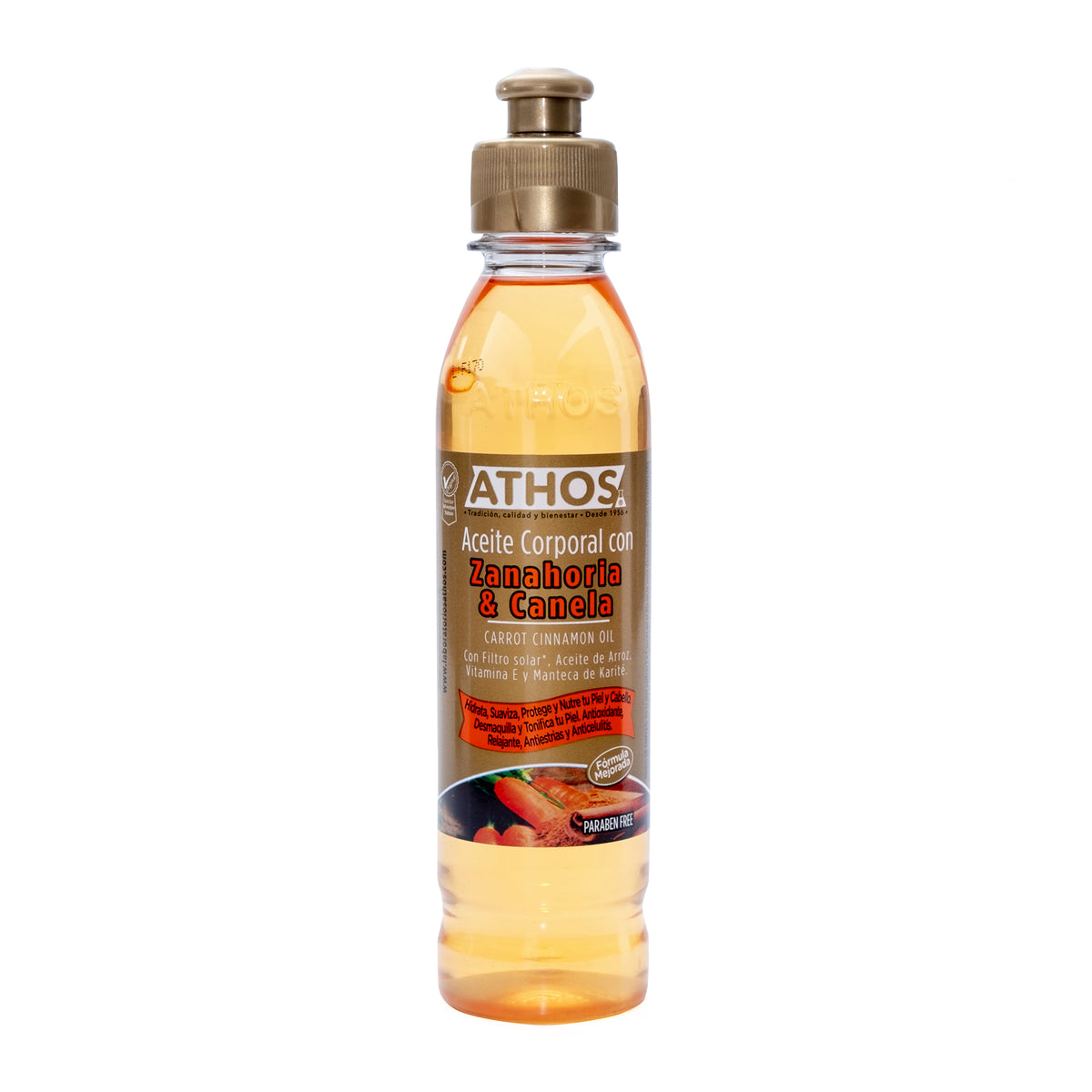 ACEITE CORPORAL ATHOS ZAN.Y CAN.250 ML - REG. INVIMA NSOC75212-16CO