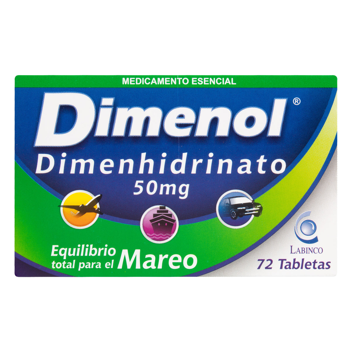 DIMENOL 50 MG X 72 TABLETAS - DIMENHIDRINATO