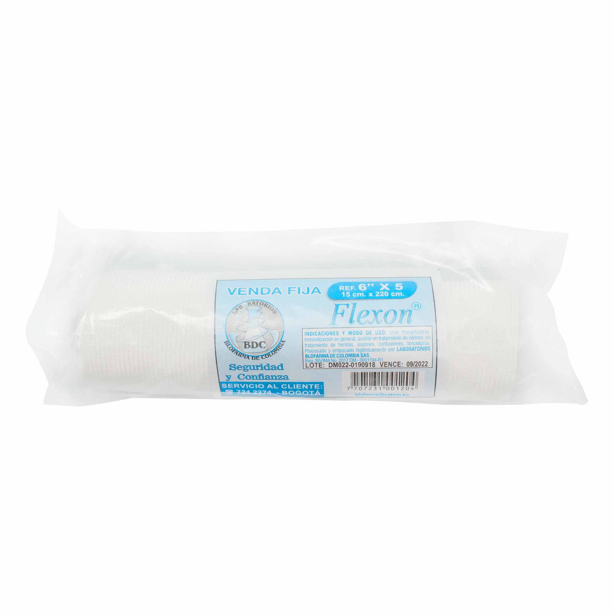WHITE FLEXON FIXED BANDAGE 6X5