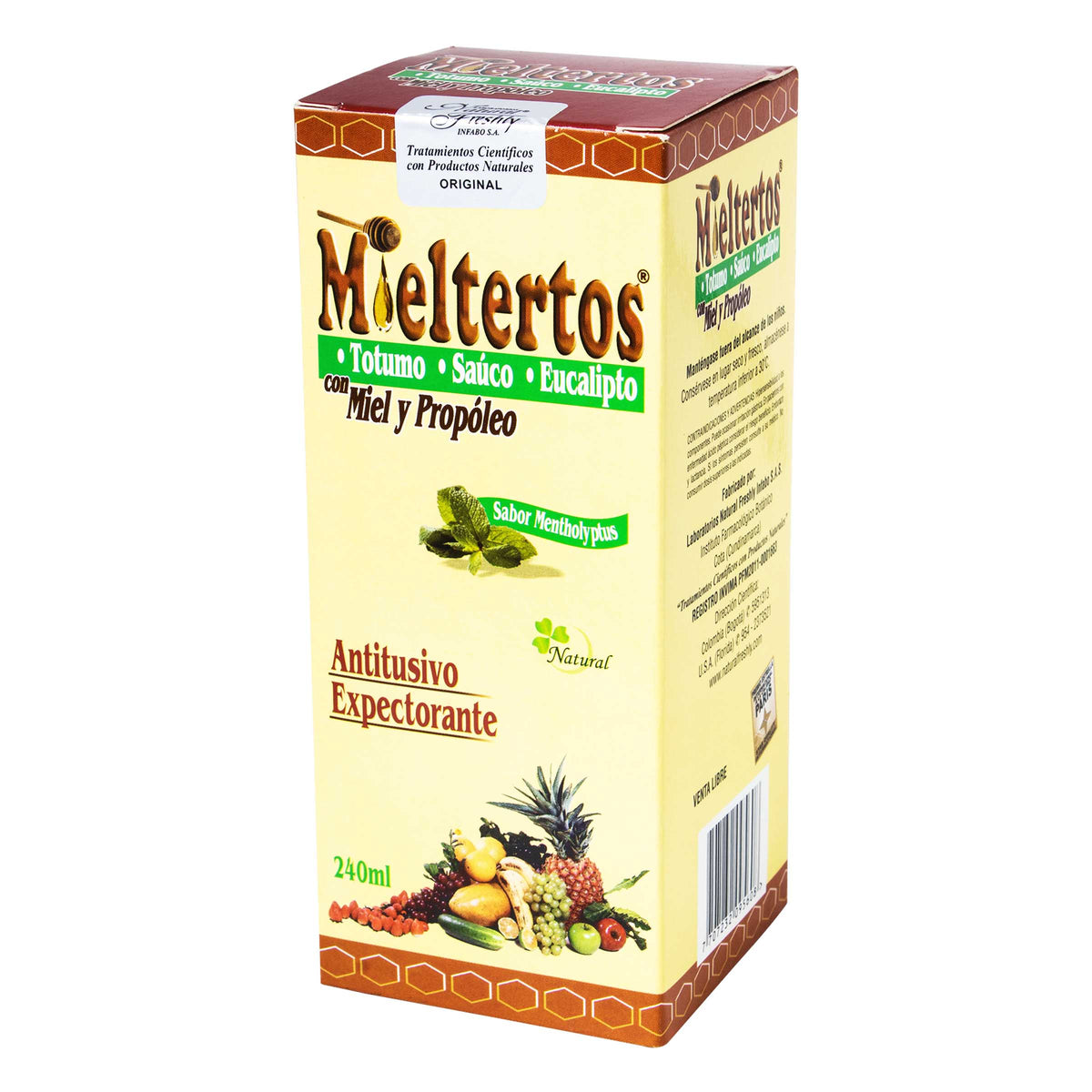 MIELTERTOS JARABE 240 ML NF - REG. INVIMA PFM2011-0001663