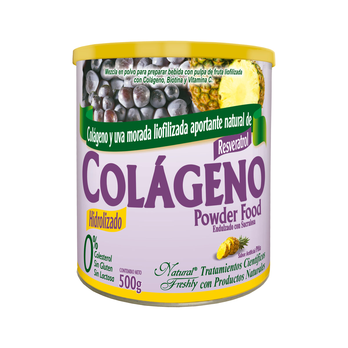 COLAGENO CON RESVERATROL PINA 500 GR