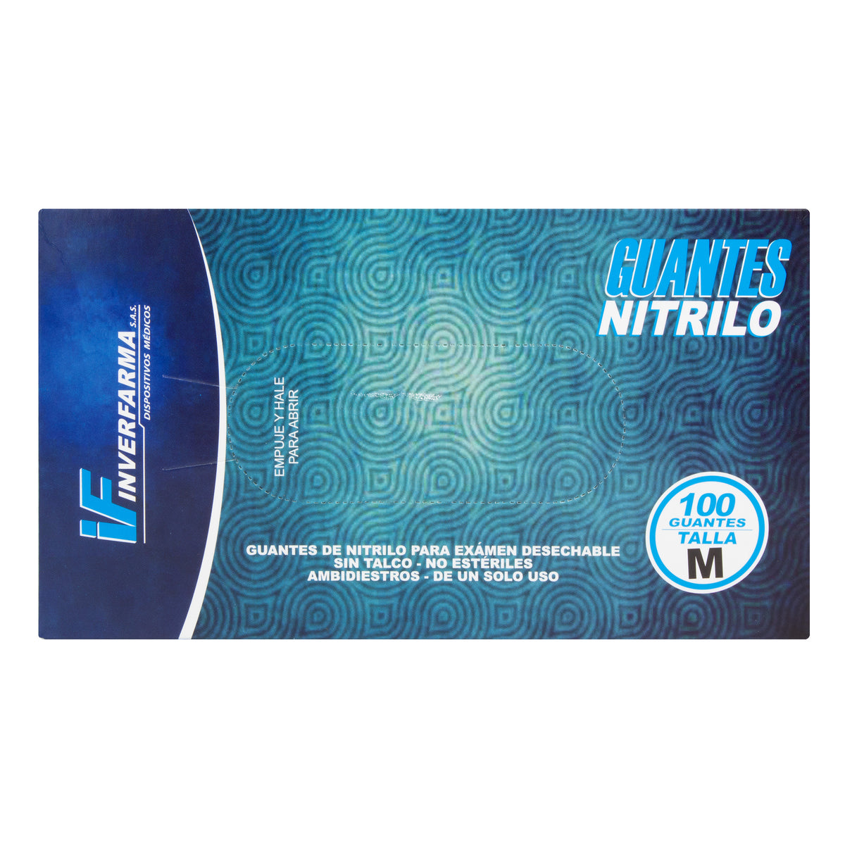 NITRILE GLOVE M BOX OF 100 UNITS INVF