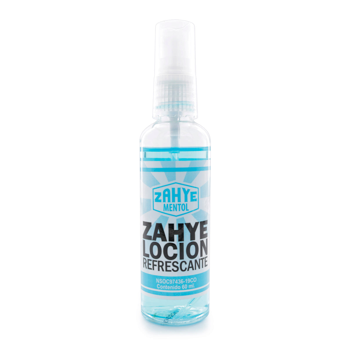 ZAHYE LOCION REFRESCANTE MENTOL 60ML - REG. INVIMA NSOC97436-19CO