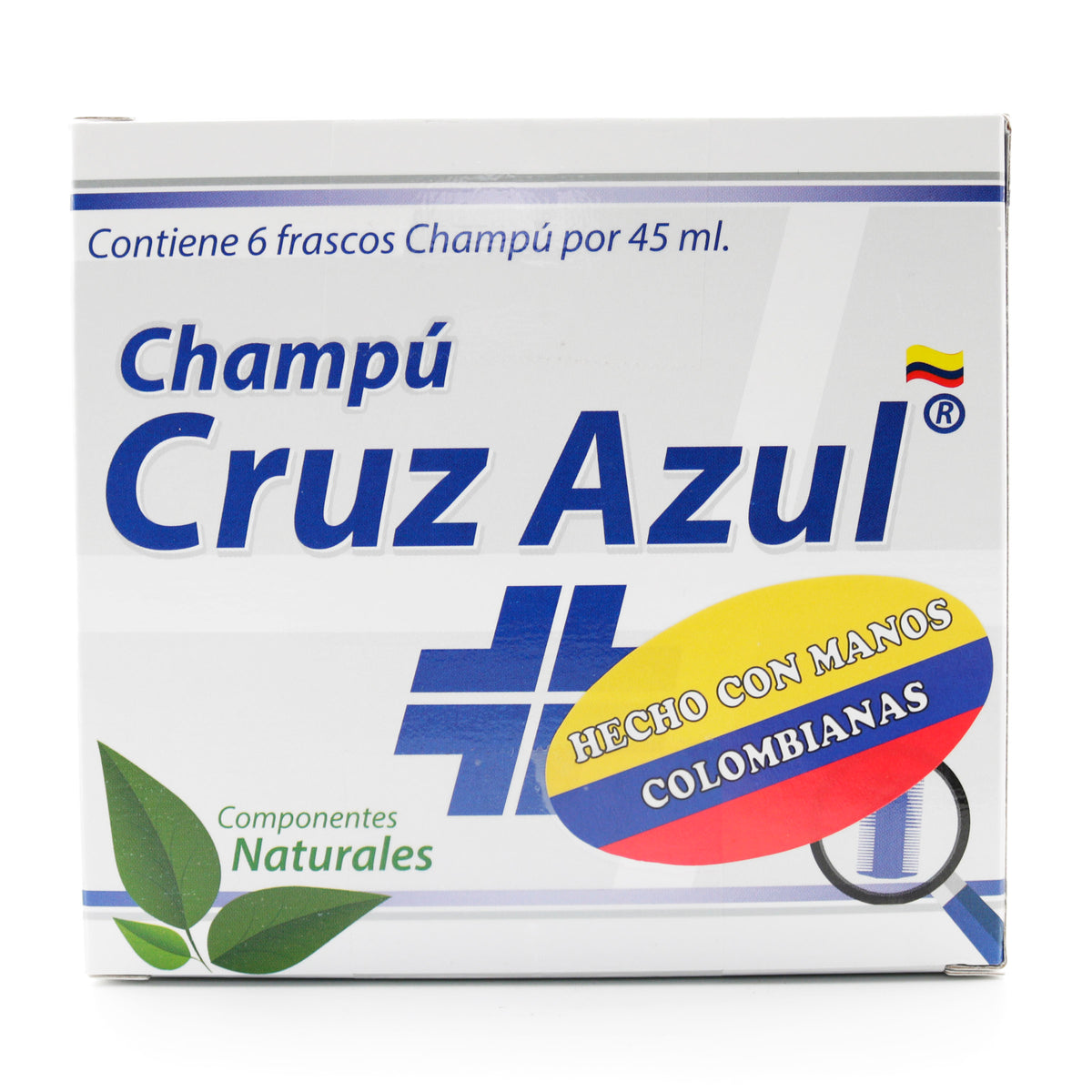 CHAMPU CRUZ AZUL 45ML+PEINE 6UND DISPLAY - VENTA CON FORMULA MEDICA
