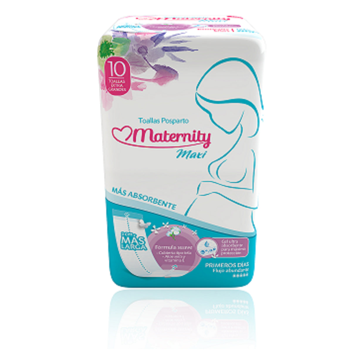 TOALLA MATERNITY POSPARTO MAXI 10 UND - REG. INVIMA NSOC51191.12CO