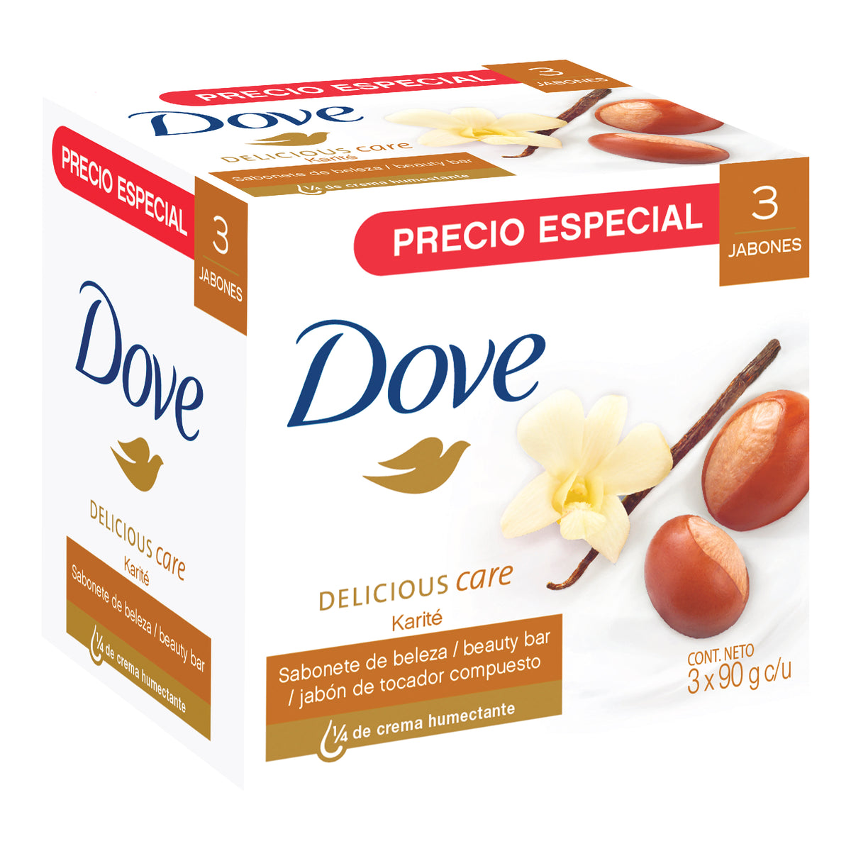 3 JABON DOVE KARITE 90 GR - REG. INVIMA NSOC06595-21CO