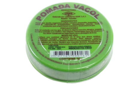 VACOL POMADA CON COLOR 20 GR - REG. INVIMA NSOC53115-13CO