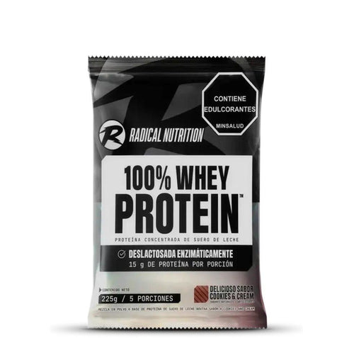 100% Whey Protein Cookies and Cream 225 g - Droguería La Bastilla Medellín
