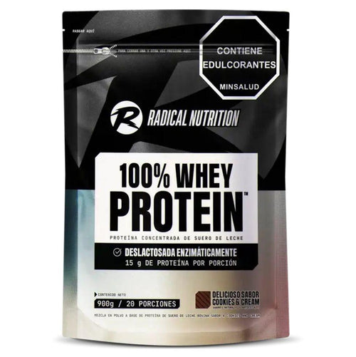 100% Whey Protein Cookies and Cream 900 g - Droguería La Bastilla Medellín