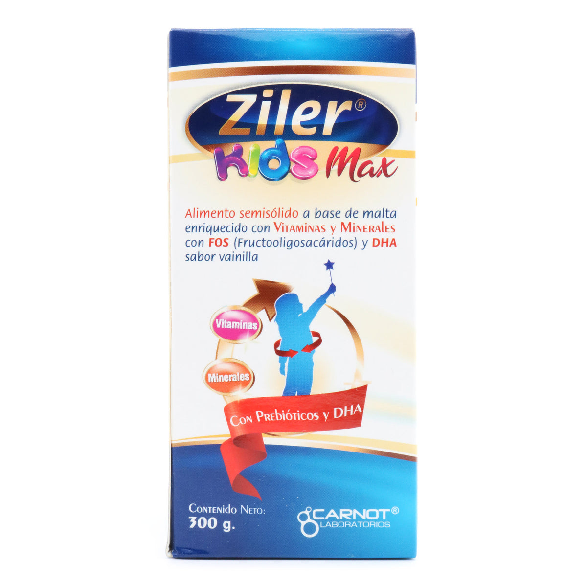 ZILER KIDS MAX SABOR VAINILLA 300 GR - REG. INVIMA RSA-0009890-2020