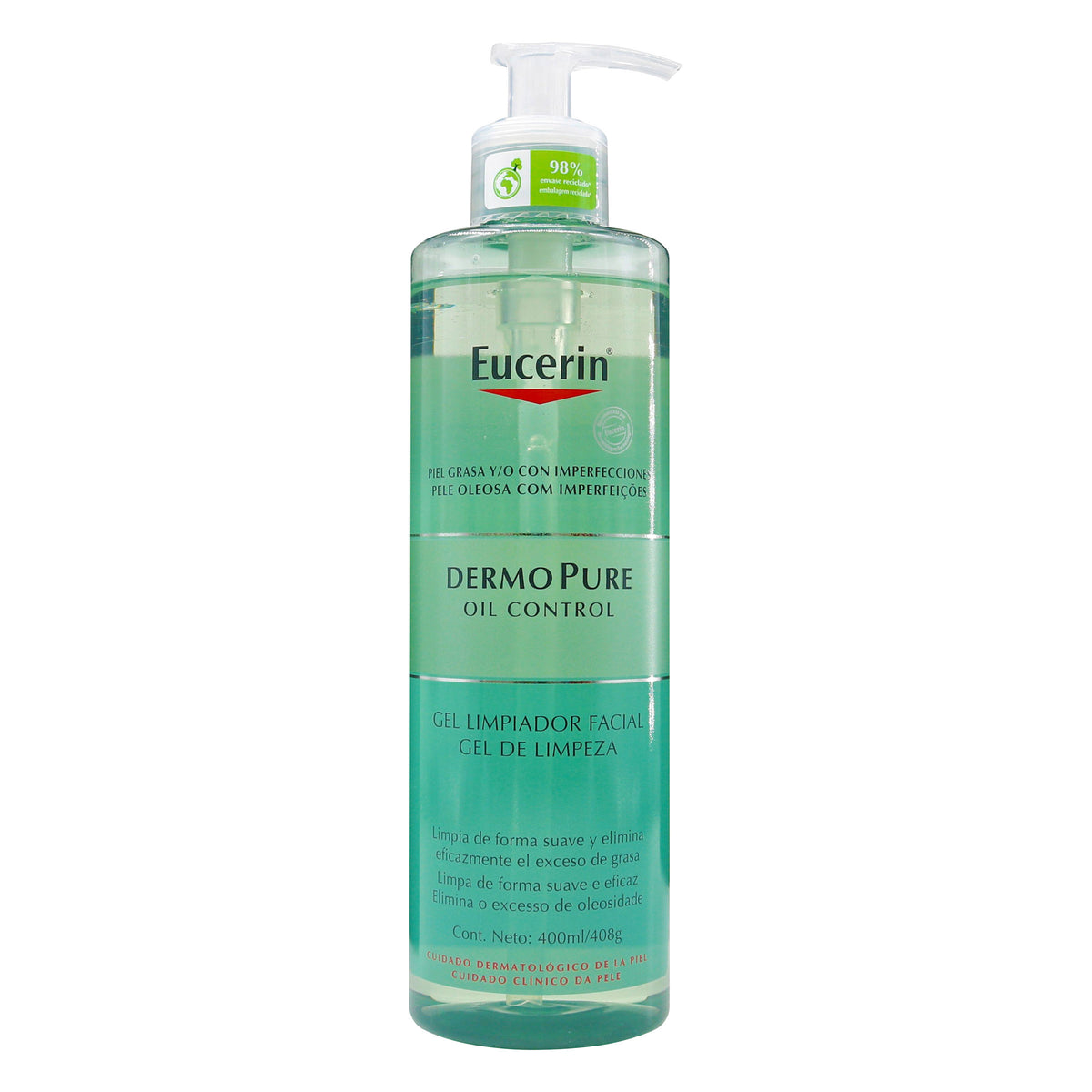 EUCERIN DERMO PURE OIL CONTROL 400 ML - REG. INVIMA NSOC11399-22CO