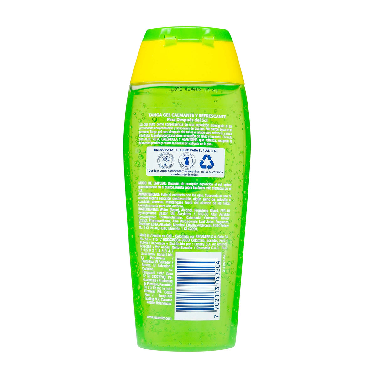 AFTER SUN TANGA GEL 130 ML - REG. INVIMA NSOC35934-96CO
