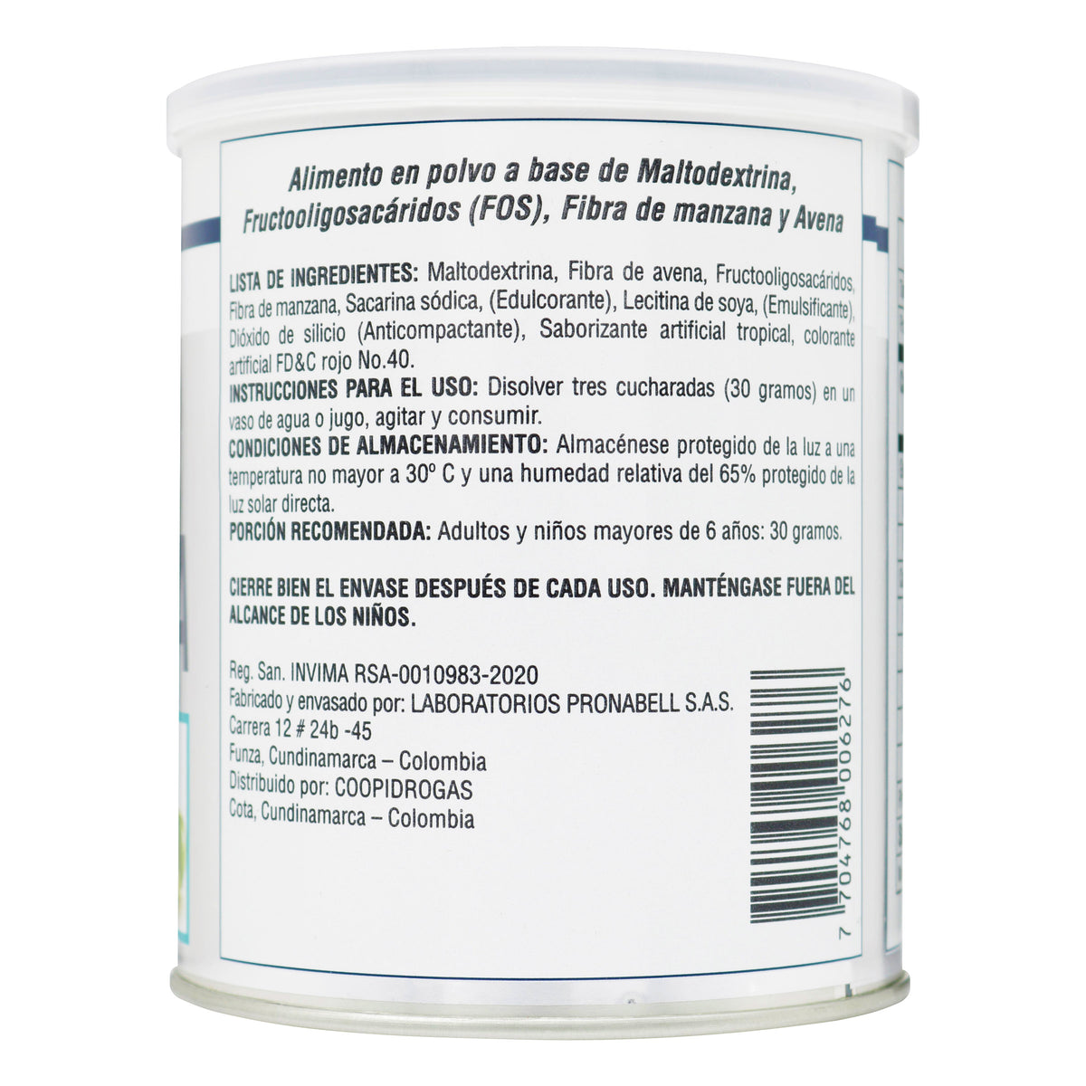 FIBRA NATURAL ICOM 400 GR - REG. INVIMA RSA-0010983-2020