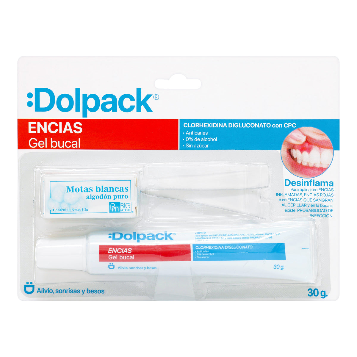 GEL BUC.DOLPACK ENCIA.CLORHEX 30G+PIN+AL - REG. INVIMA NSOC18127-22CO