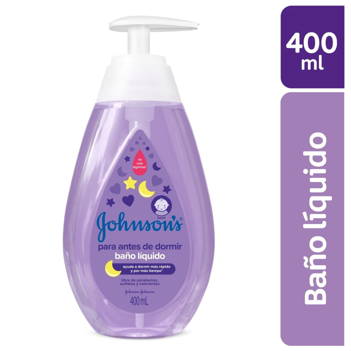 BAÑO LÍQUIDO JOHNSON S BABY ANTES DE DORMIR X 400 ML - REG. INVIMA NSOC27245-08CO