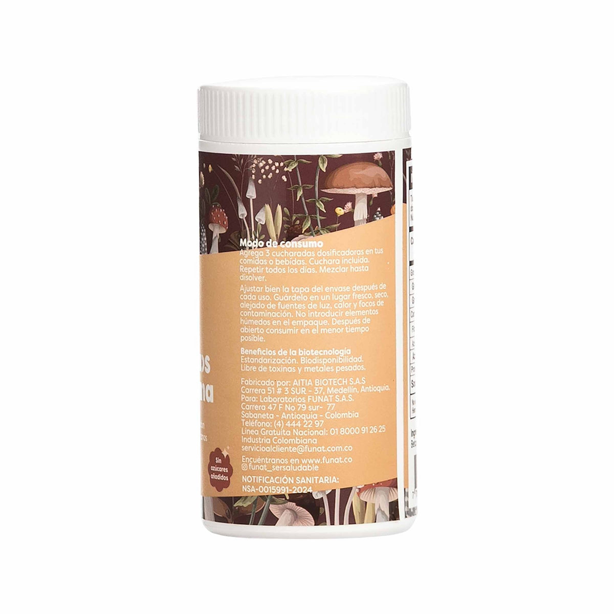 Betaglucanos Ganoderma Hongo 60 Gr Funat