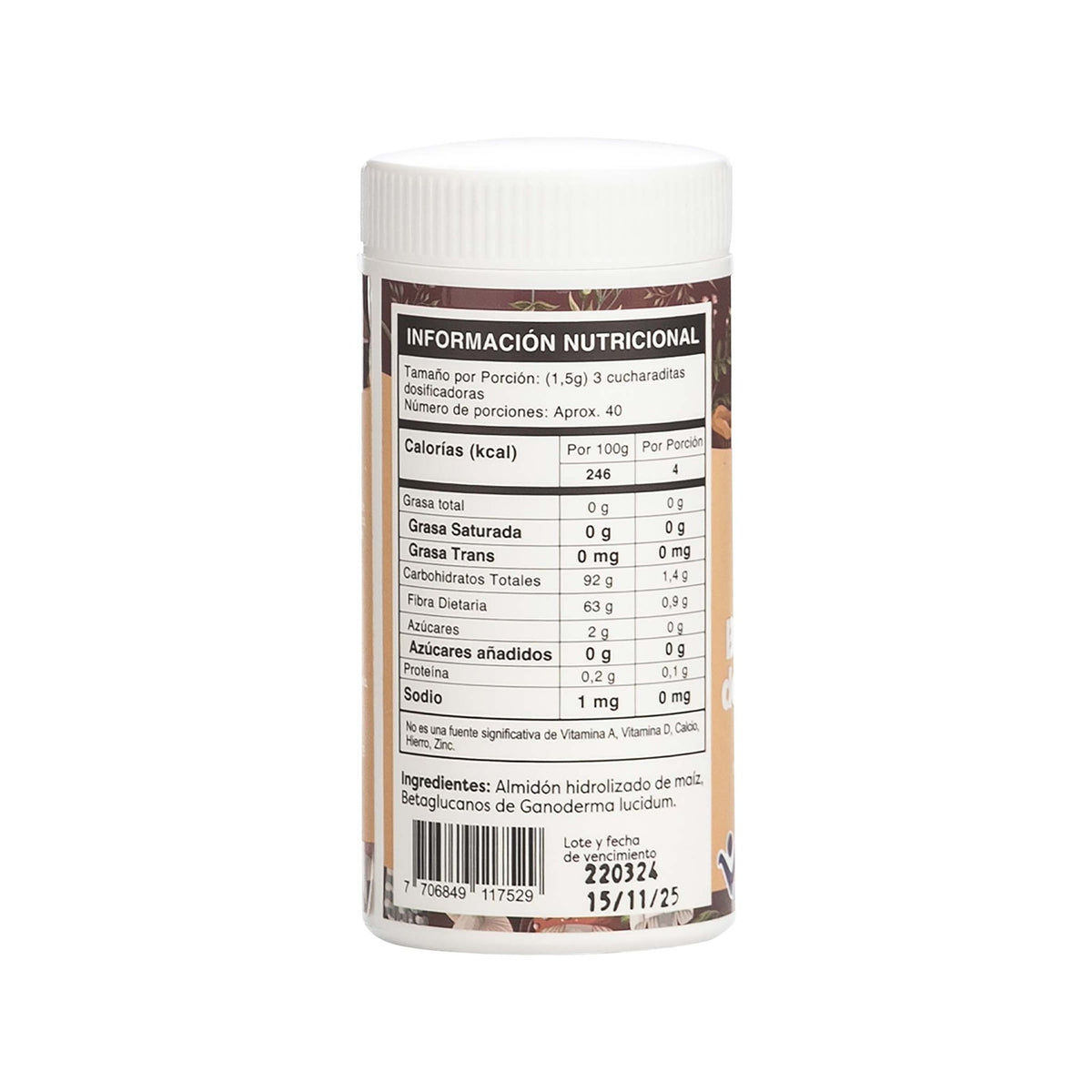 Betaglucanos Ganoderma Hongo 60 Gr Funat