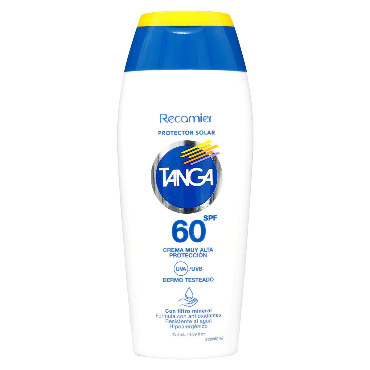 Bloq.Tanga Spf 60 Adultos Crema 130 Ml - Droguería La Bastilla Medellín