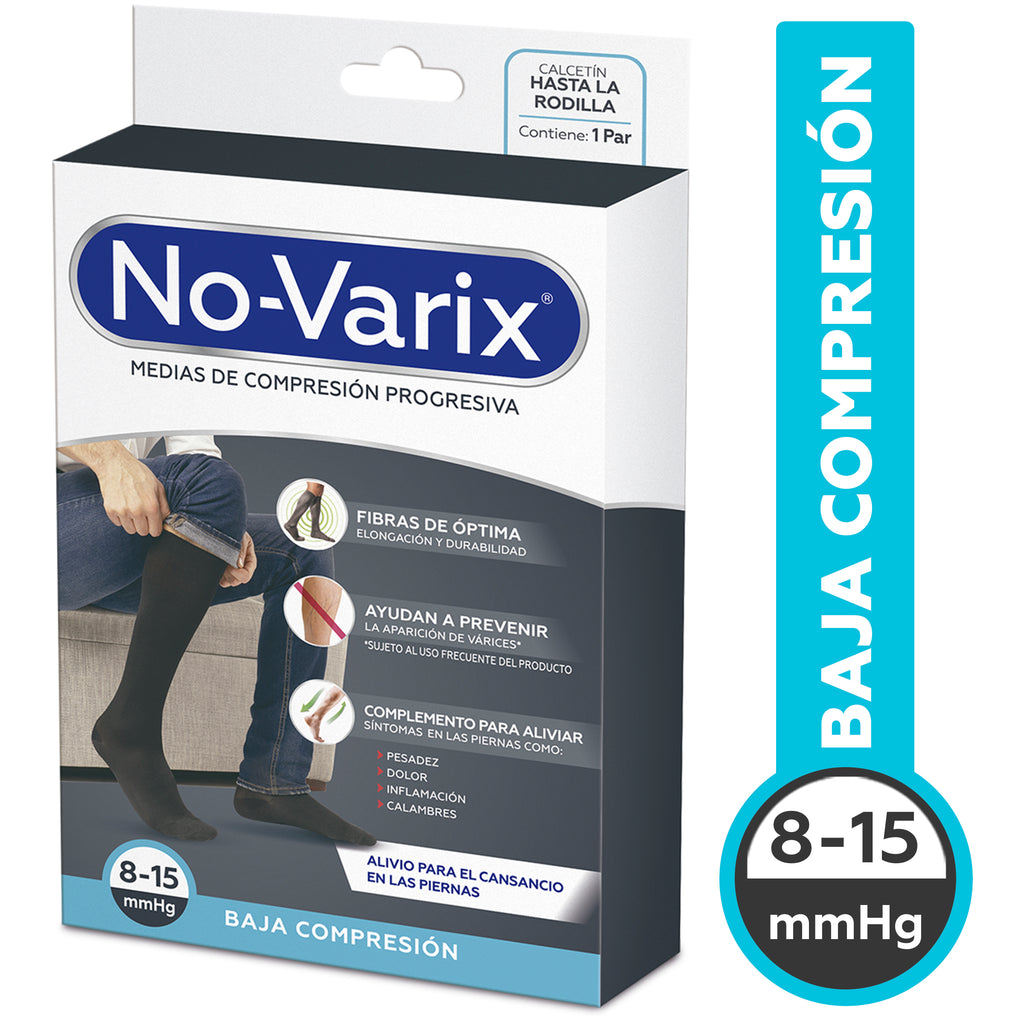 CALC.NOVARIX HOMBRE 8-15MMHG NEGRO T.L - REG. INVIMA 2020DM-0021201