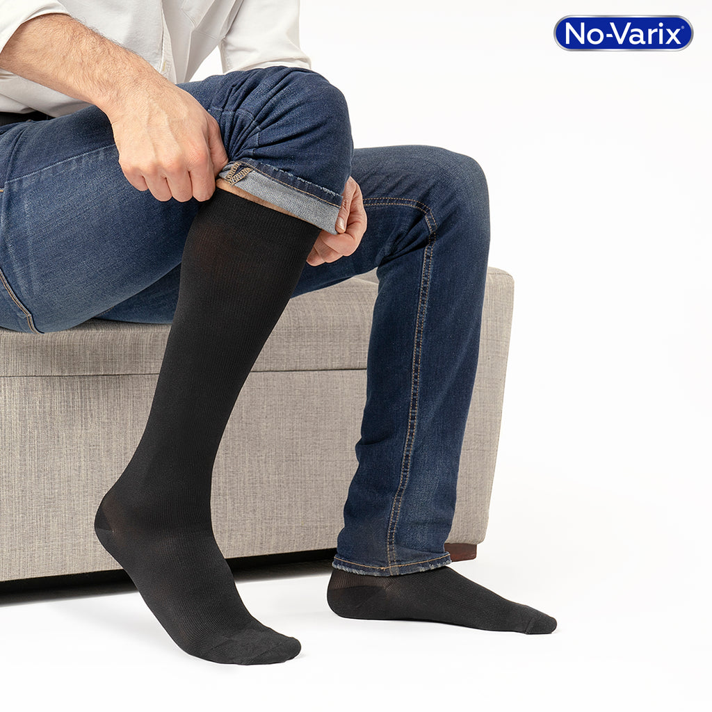 CALC.NOVARIX HOMBRE 8-15MMHG NEGRO T.L - REG. INVIMA 2020DM-0021201