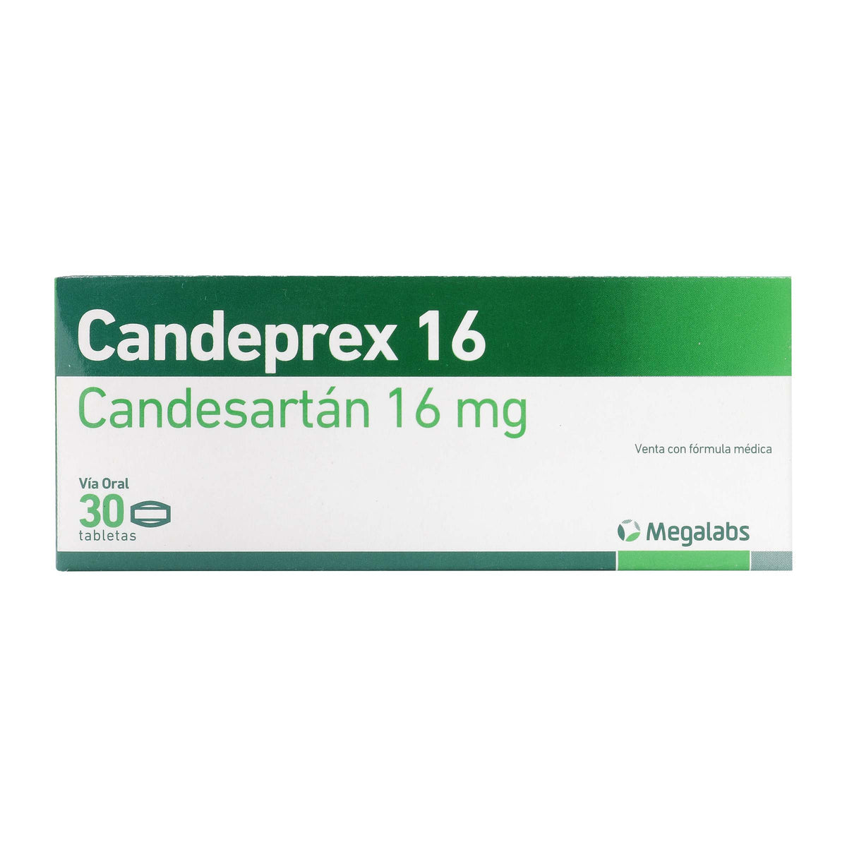 CANDEPREX 16 MG 30 TABLETAS (P)31173(D) - REG. INVIMA 2022M-0009243-R1