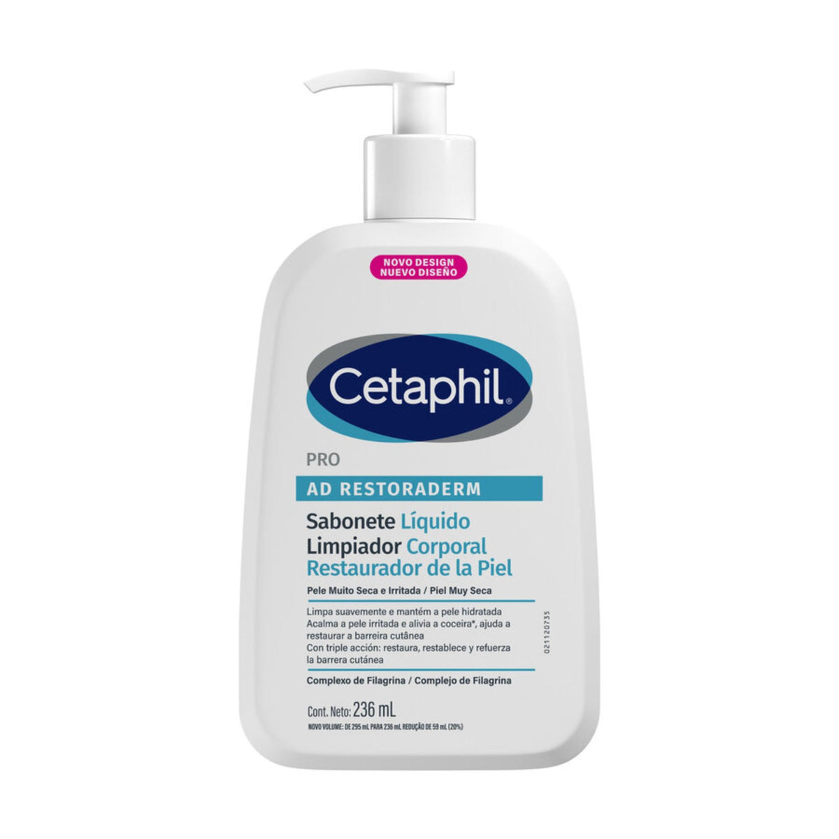 Cetaphil Limpiador Corporal Pro Ad 236Ml - Droguería La Bastilla Medellín