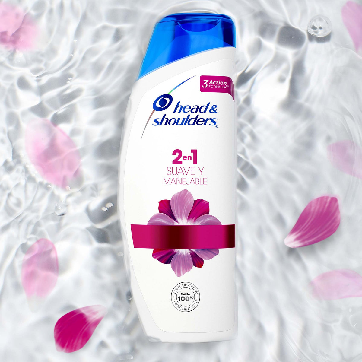 Shampoo Head & Shoulders 2 en 1 Suave y Manejable 375 ml