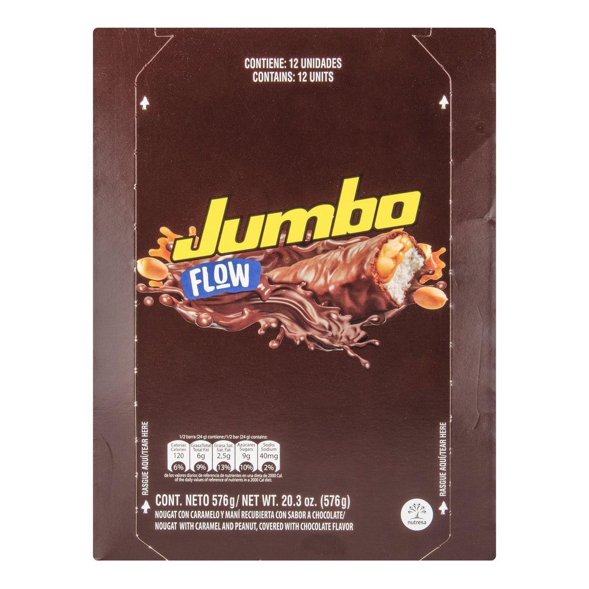 Chocolatina Jumbo Flow x 12 (576 g) - Droguería La Bastilla Medellín