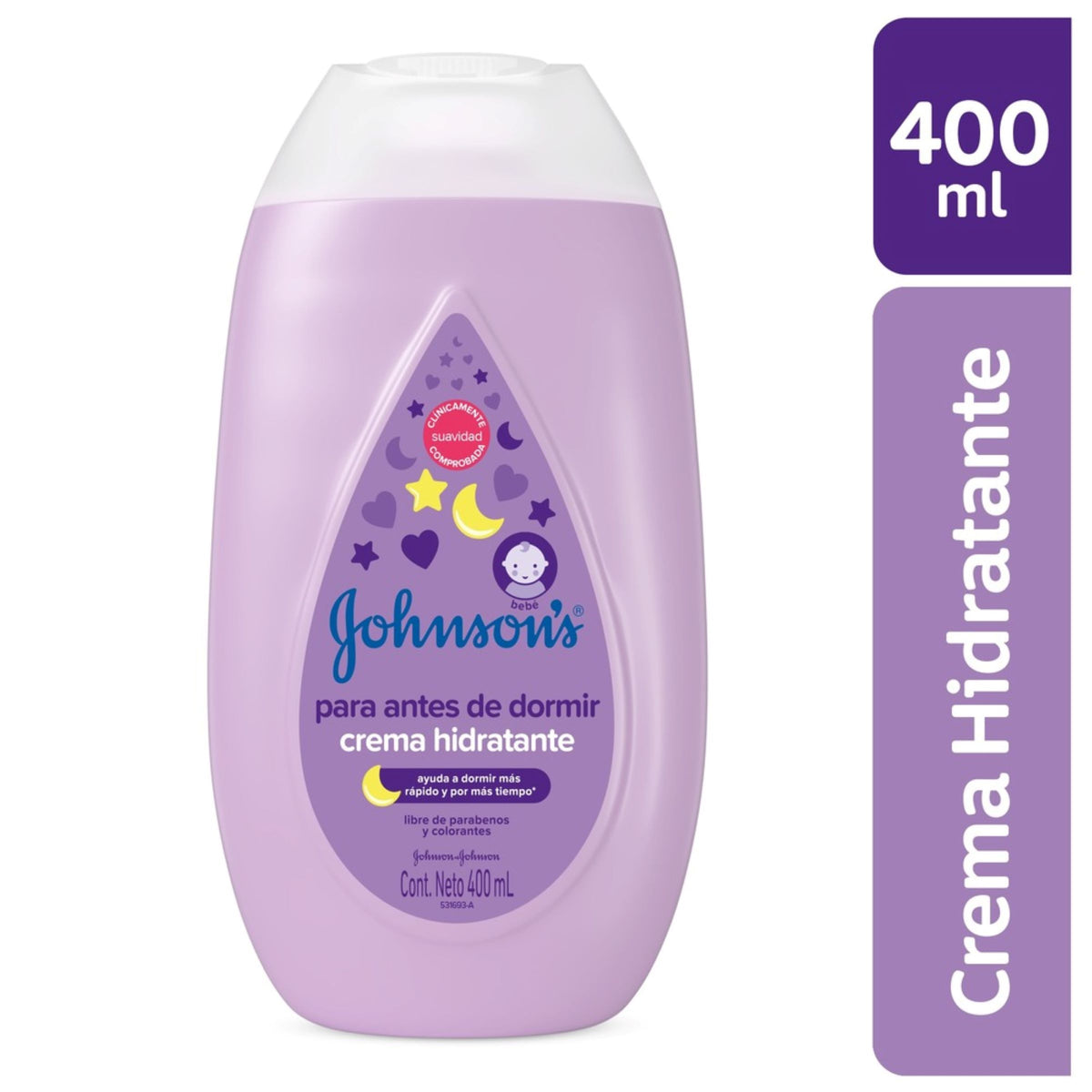 CREMA JOHNSON S BABY ANTES DE DORMIR X 400 ML - REG. INVIMA NSCOC27258-08CO