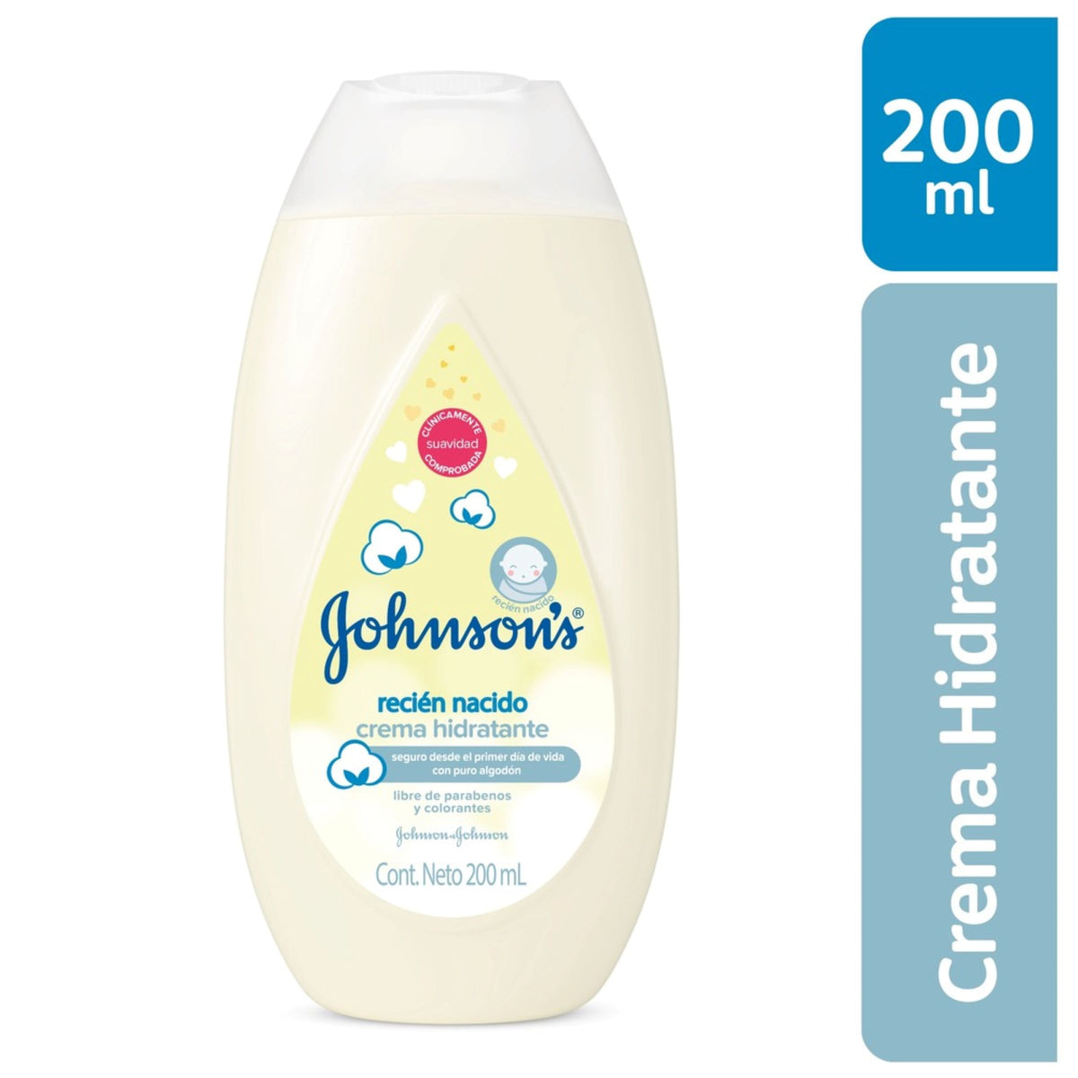 CREMA JOHNSONS BABY HIDRATANTE RECIÉN NACIDO X 200 ML