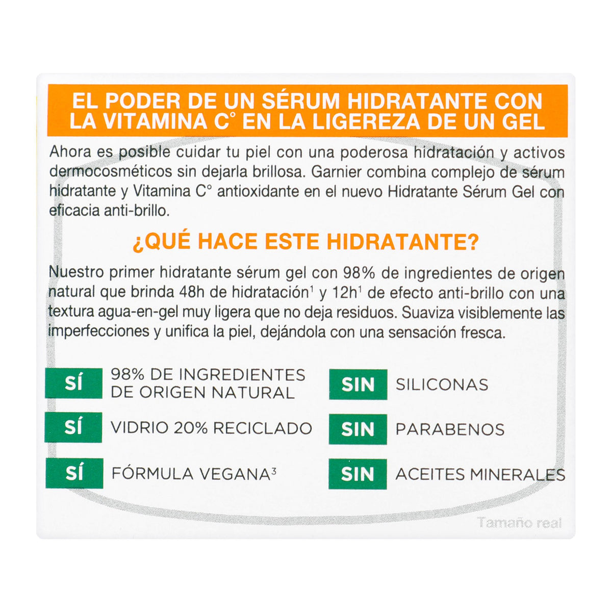 Crema Hidratante Garnier Serum Gel 50 Ml