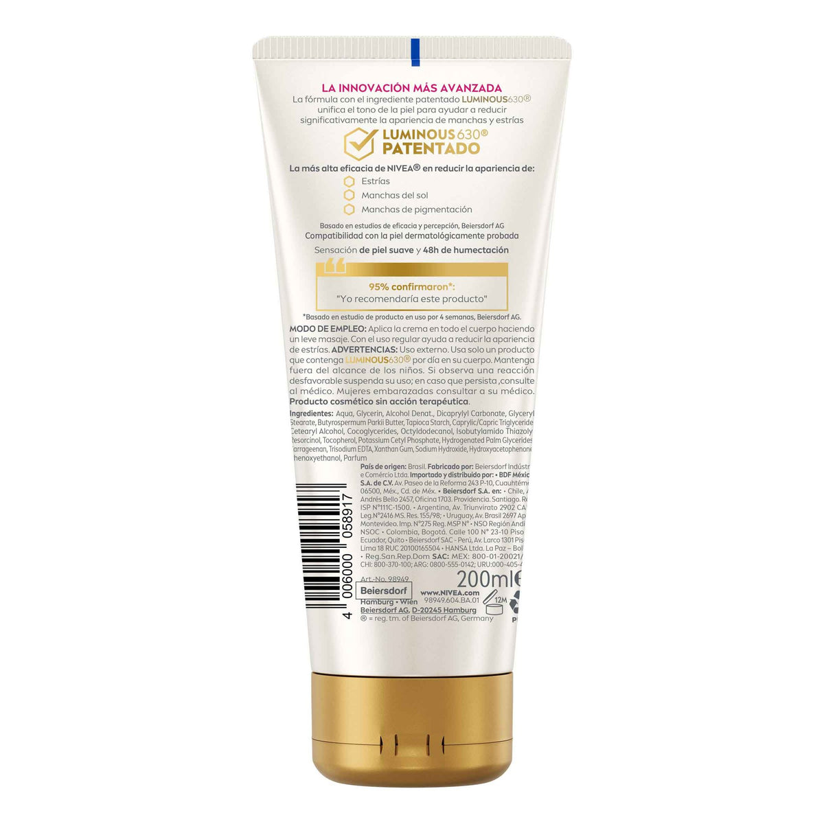 Crema Nivea Anti-Manchas Estrias 200 Ml - Droguería La Bastilla Medellín