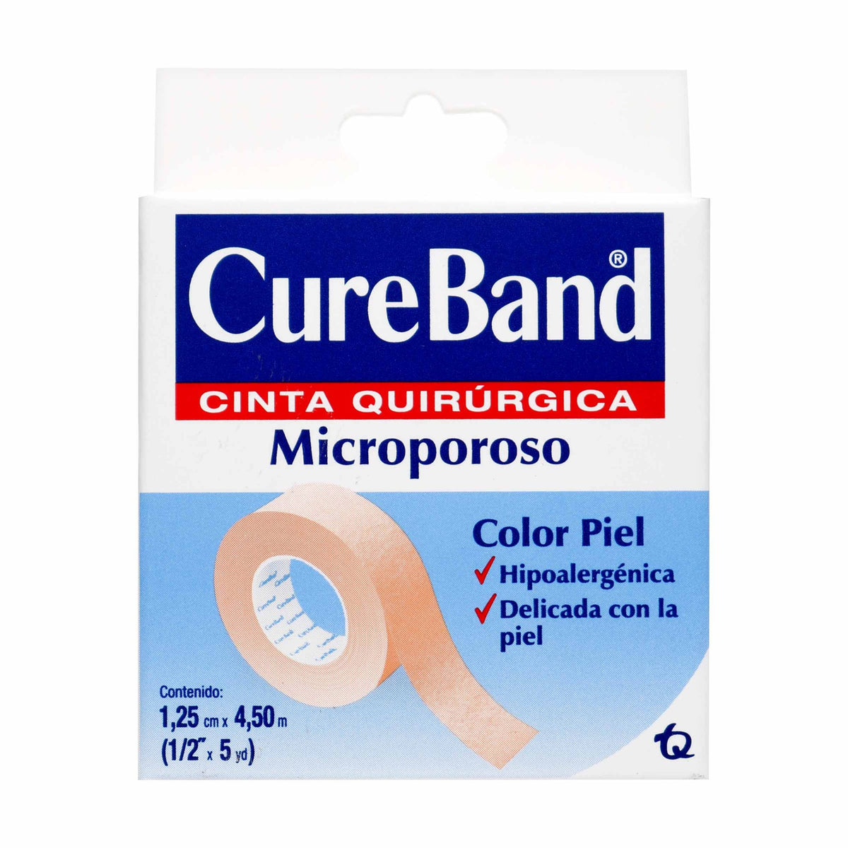 Cure Band Microporoso Color Piel 1/2X5Yd - Droguería La Bastilla Medellín