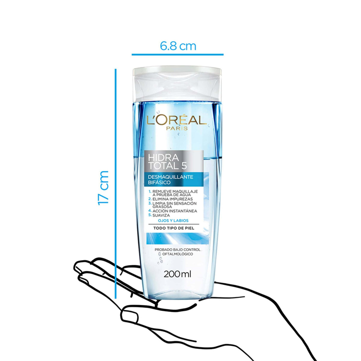 Desmaquillante Bifasico Ojos Labio 200Ml