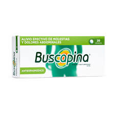 BUSCAPINA 20 TABLETAS - VENTA CON FORMULA MEDICA - REG. INVIMA 2008M-000552-R3
