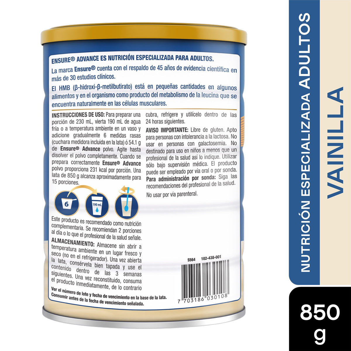 Ensure Adva.Vai.850 Gr