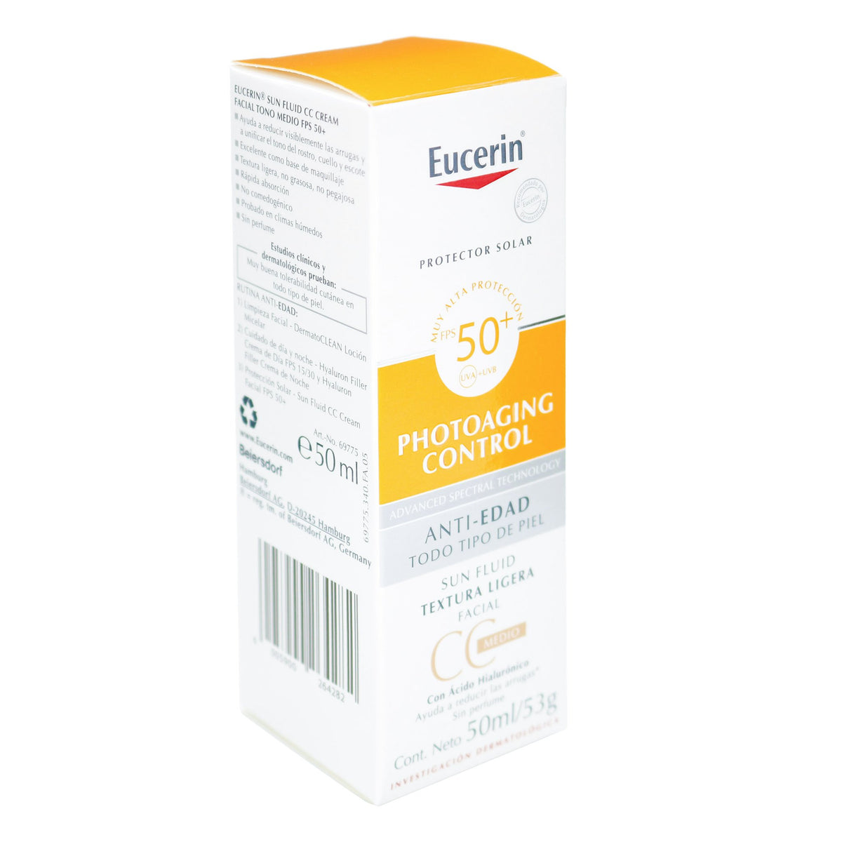 Eucerin Solar Sun Creme Fps 50 50 Gr - Droguería La Bastilla Medellín