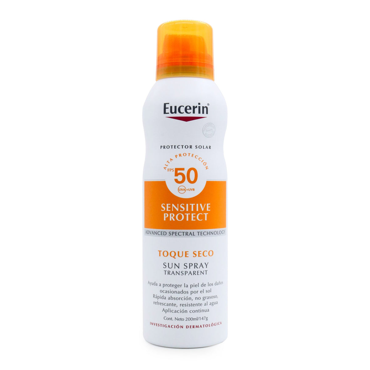Eucerin Sun Spray Toque Sec.Fps 50 200Ml - Droguería La Bastilla Medellín