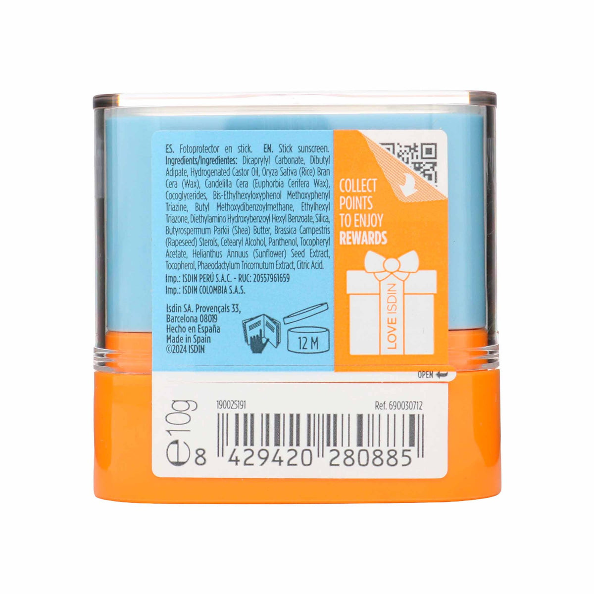 Fp Isdin Invisible Stick 10 Gr - Droguería La Bastilla Medellín