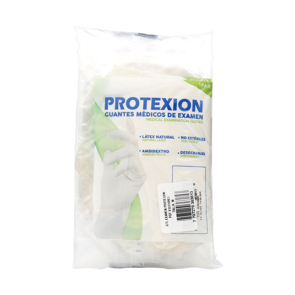 GUANTE EXAMEN PROTEX ION 10 PARES T.M